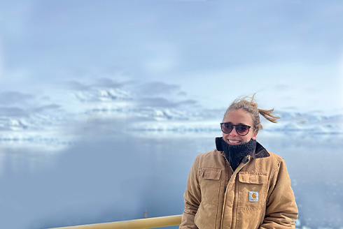 ֱ student spending the holidays aboard global research ship in the Antarctic