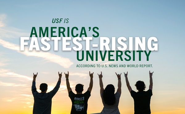 ֱ is the fastest rising university inside the top 50 according to US News & World Report.
