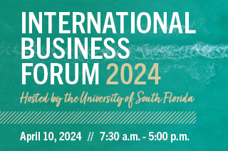 flier for the 2024 爱爱直播 international business forum